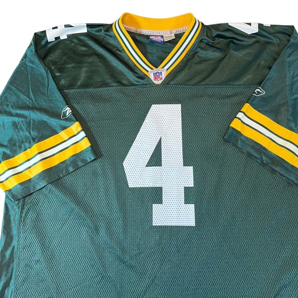 Vintage Green Bay Packers Brett Favre #4 NFL x Reebok Jersey 2XL - Picture 2 of 7